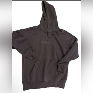 NWOT Tenaciti BLACK Embroidered Logo Hoodie Size